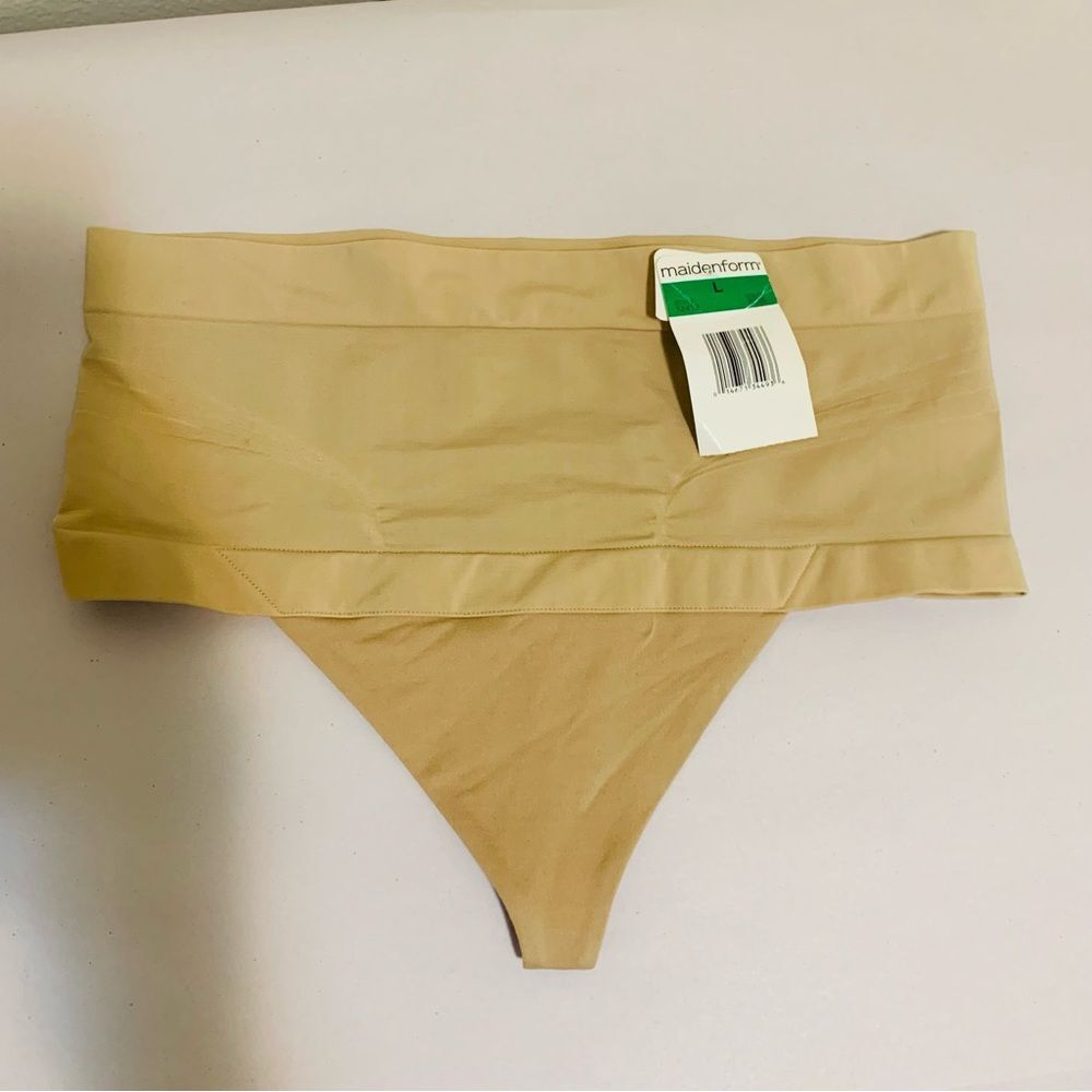 Maidenform Control It Tan High Waist Shapewear Thong size large